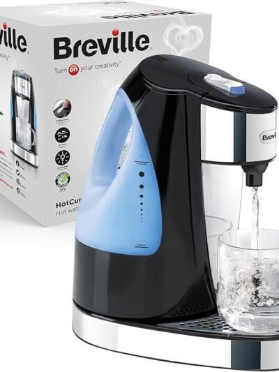 Breville HotCup Hot Water Dispenser | 3kW Fast Boil |1.5L | Energy-Efficient | Gloss Black [VKJ142]
